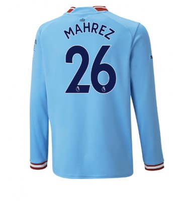 Manchester City Riyad Mahrez #26 Hjemmedrakt 2022-23 Langermet